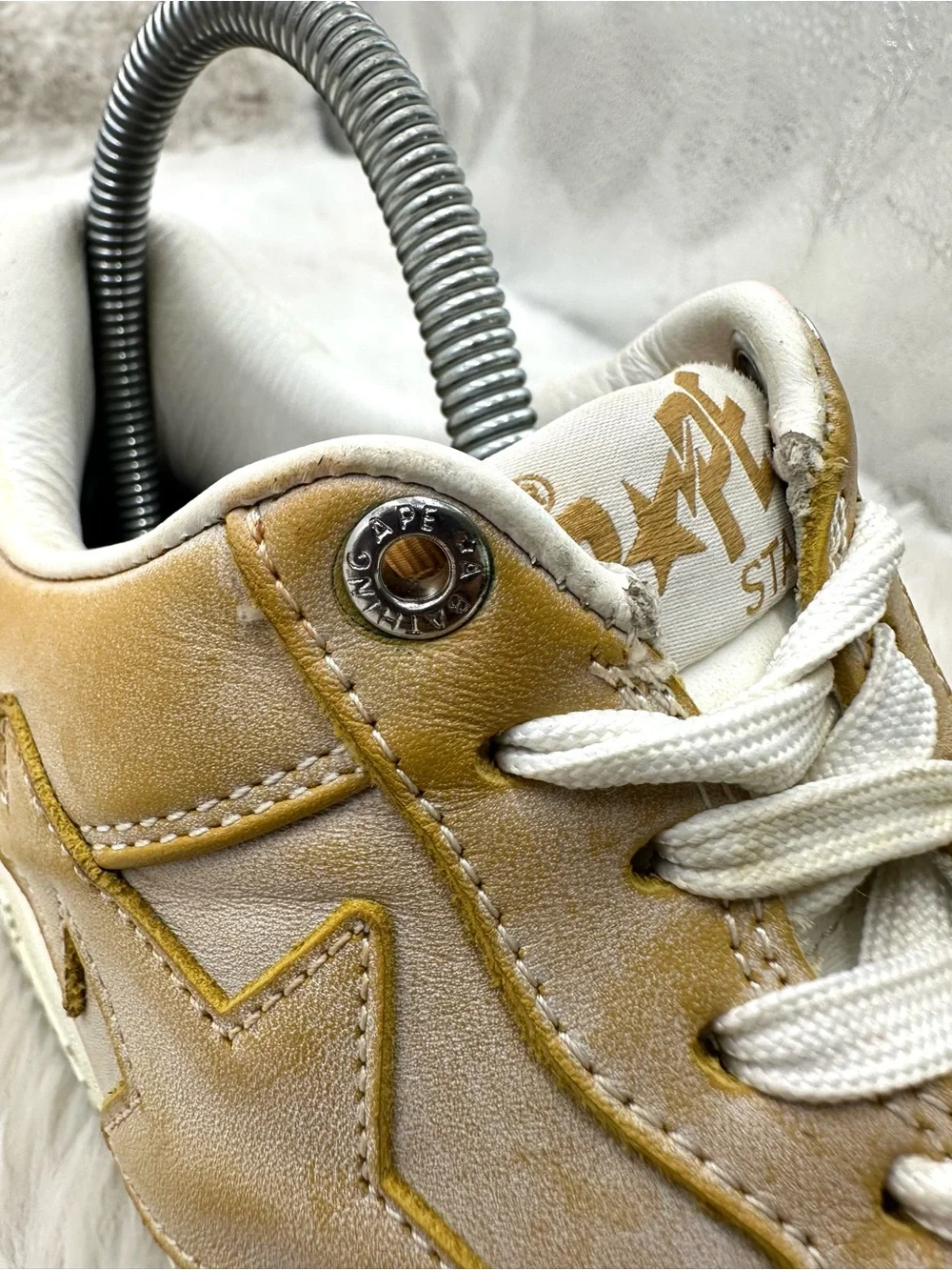 BAPE Sta Wear Away Paint Sneakers Men’s US 8.5‎ A Bathing Ape Streetwear